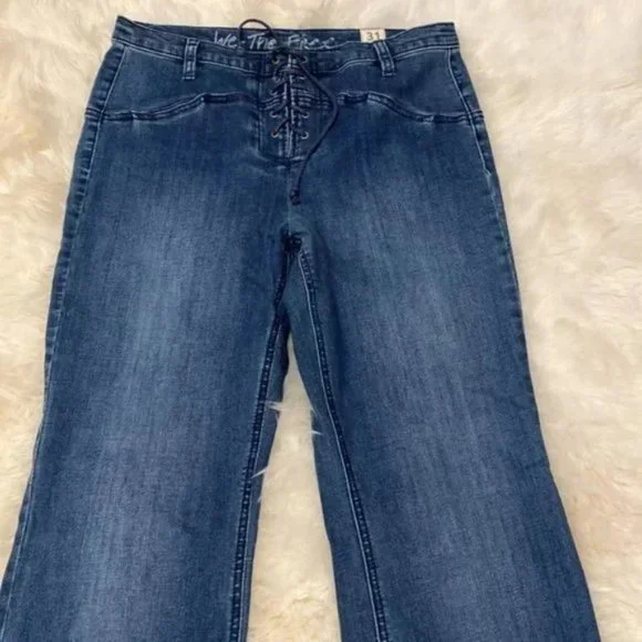 Free People Lace Up Eva Jeans. 25, 29 - Picture 8 of 11